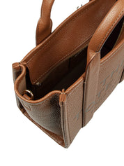 MARC JACOBS THE SMALL TOTE IN PELLE ARGAN