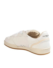 PHILIPPE MODEL SNEAKERS LOW MAN IN PELE BIANCA