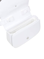 DIESEL 1DR LEATHER SHOULDER BAG WHITE