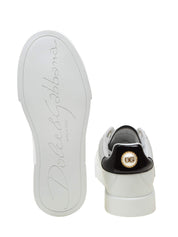DOLCE & GABBANA SNEAKERS IN PELLE CON PERLA