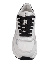 CRIME SNEAKERS FAITH DELUXE IN PELLE COLORE BIANCO E NERO