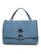ZANELLATO POSTINA S WICKER RAFFIA BAG, BLUE
