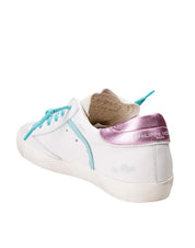 PHILIPPE MODEL SNEAKERS PRSX IN PELLE E SUEDE BIANCO E FUCSIA