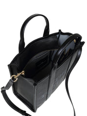 MARC JACOBS THE MEDIUM BLACK LEATHER TOTE