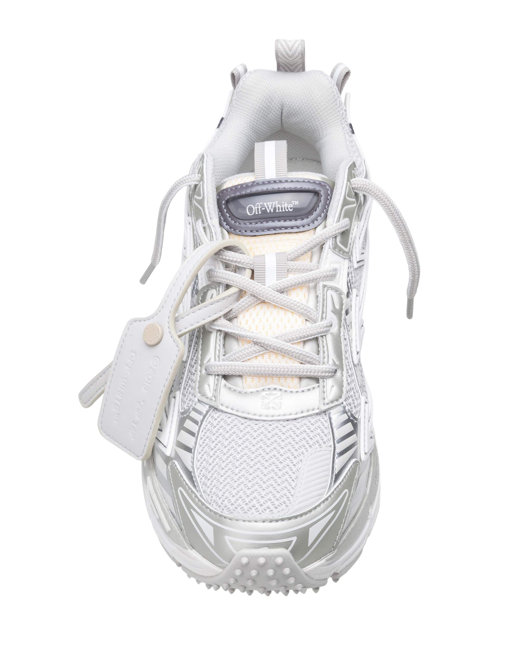 OFF WHITE SNEAKERS OUT OF OFFICE IN COLORE GRIGIO E BIANCO