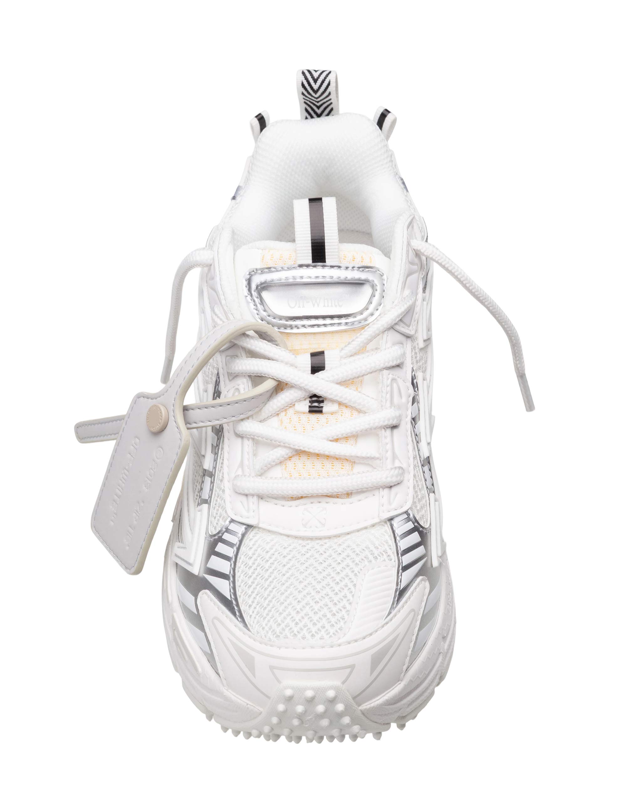 OFF WHITE SNEAKERS OUT OF OFFICE MESH E PELLE COLORE BIANCO