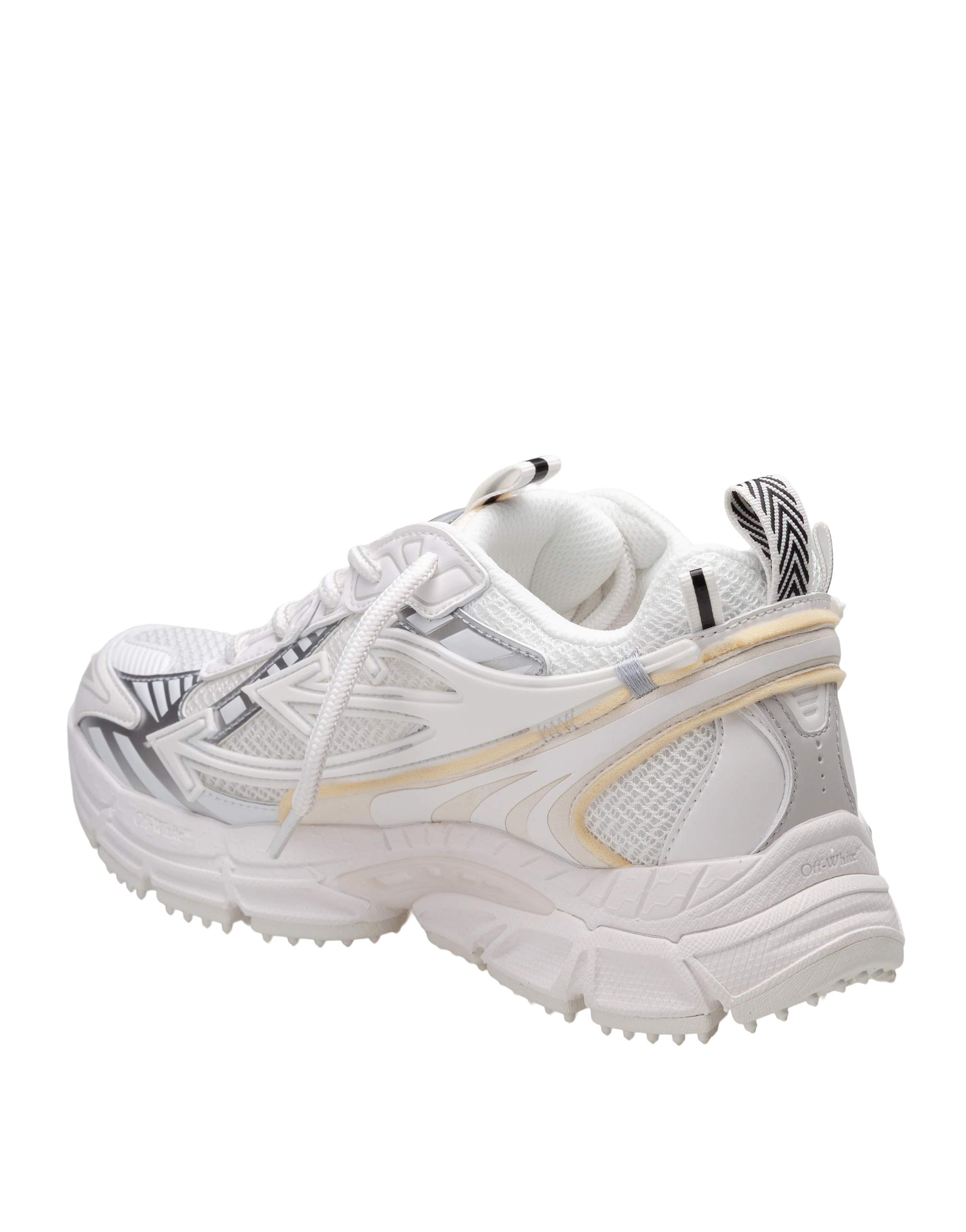 OFF WHITE SNEAKERS OUT OF OFFICE MESH E PELLE COLORE BIANCO