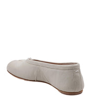 MAISON MARGIELA BALLERINA TABI IN PELLE COLORE GRIGIO CHIARO
