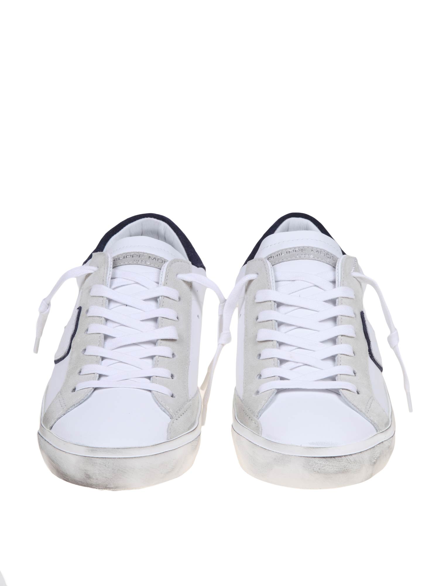 PHILIPPE MODEL PRSX LOW LEATHER SNEAKERS