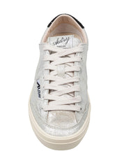 AUTRY SNEAKERS SNEAKERS WINDSCAPE IN SUEDE LAMINATA COLORE ARGENTO