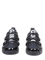 DOLCE & GABBANA SNEAKER PORTOFINO IN VITELLO E VERNICE