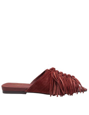 ASH BRIGITTE SUEDE MULES, MARSALA COLOR