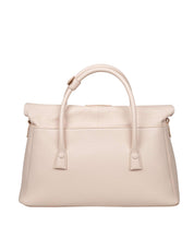 MAISON MARGIELA BORSA A MANO 5AC EAST WEST IN PELLE COLORE LATTE
