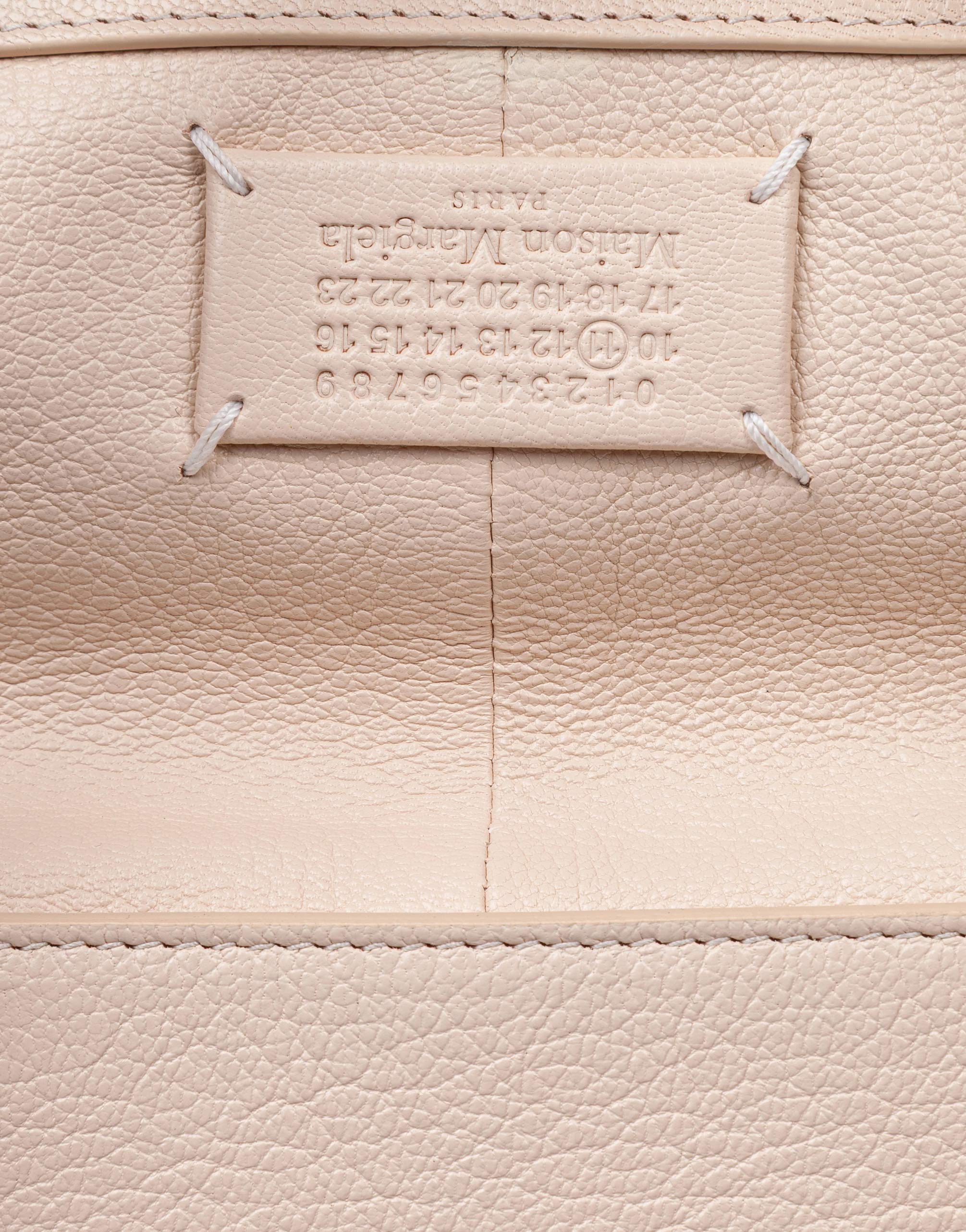 MAISON MARGIELA BORSA A MANO 5AC EAST WEST IN PELLE COLORE LATTE