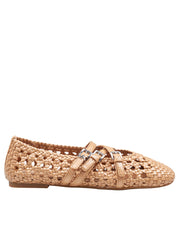MICHAEL KORS INDY FLEX LEATHER BALLERINAS