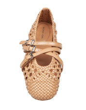 MICHAEL KORS INDY FLEX LEATHER BALLERINAS