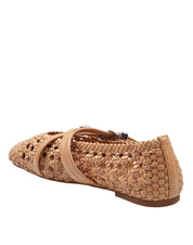 MICHAEL KORS INDY FLEX LEATHER BALLERINAS