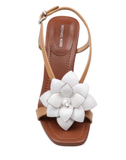 MICHAEL KORS SANDALO JACIE CON FIORE APPLICATO