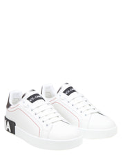 DOLCE & GABBANA SNEAKERS PORTOFINO IN PELLE CON LOGO