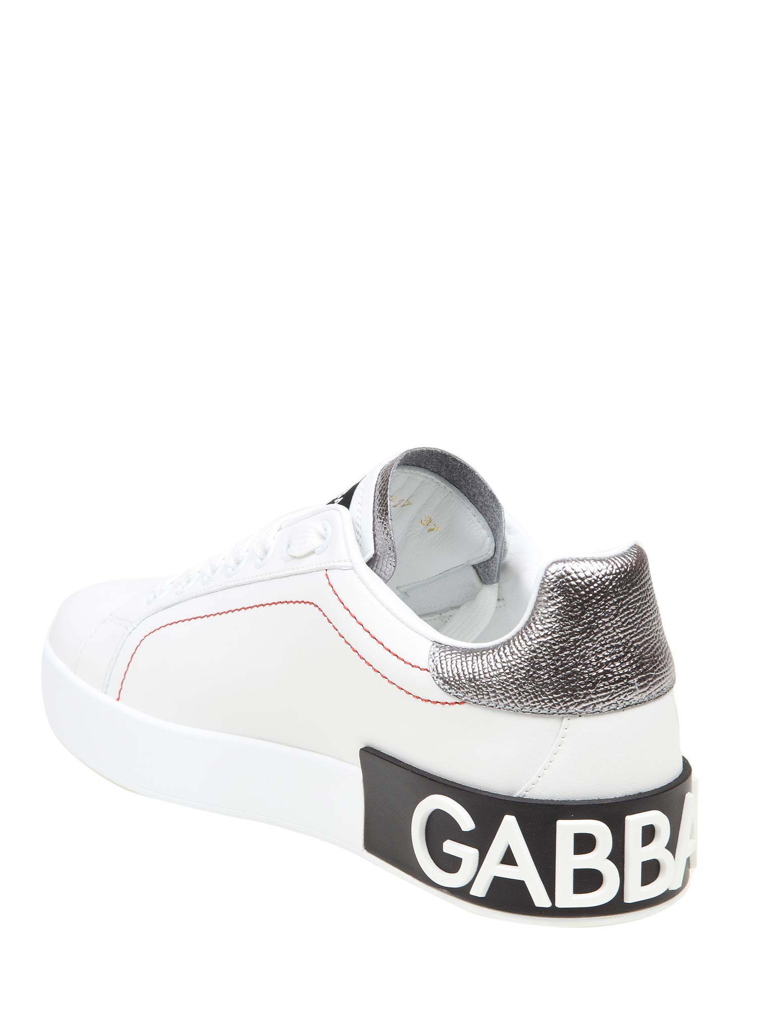 DOLCE & GABBANA SNEAKERS PORTOFINO IN PELLE CON LOGO