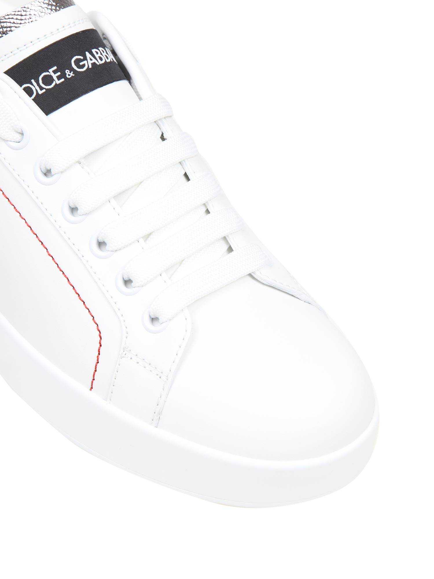 DOLCE & GABBANA SNEAKERS PORTOFINO IN PELLE CON LOGO