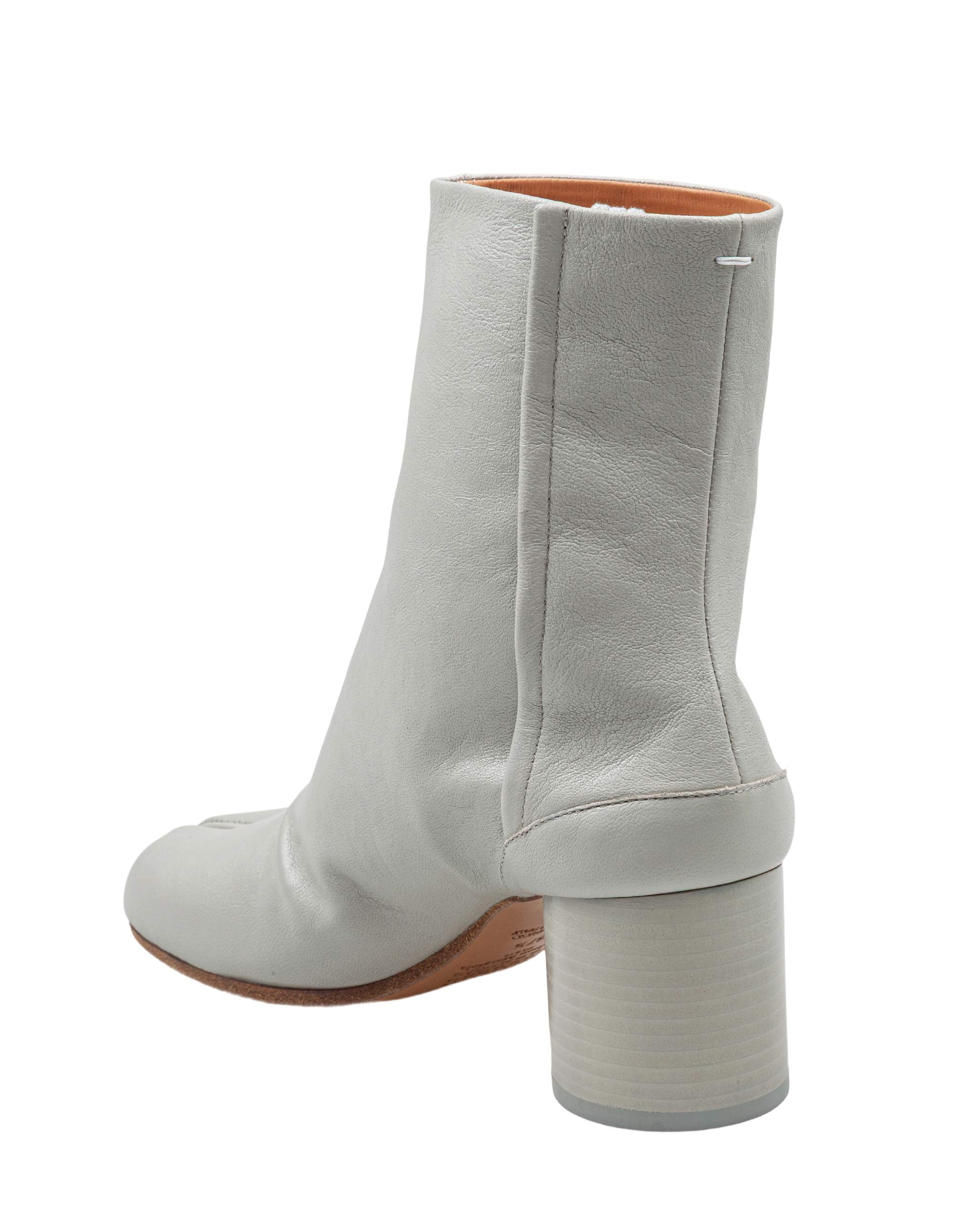 MAISON MARGIELA TRONCHETTO TABI IN PELLE GRIGIO