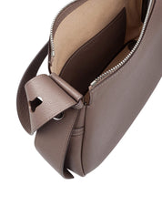 TORY BURCH ROMY SHOULDER BAG IN DOVE GREY LEATHER