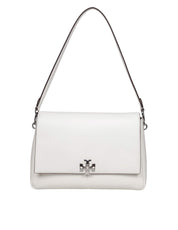 TORY BURCH SHOULDER BAG CHARLIE IN PELLE COLORE BIANCO