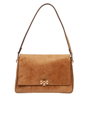 TORY BURCH SHOULDER BAG CHARLIE IN CAMOSCIO COLORE CARAMELLO