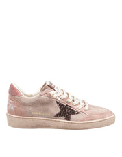 GOLDEN GOOSE SNEAKERS BALLSTAR IN PELLE SCAMOSCIATA ROSA