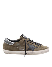 GOLDEN GOOSE SNEAKERS SUPERSTAR IN SUEDE VERDE