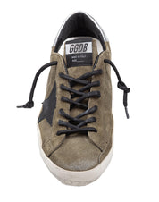 GOLDEN GOOSE SNEAKERS SUPERSTAR IN SUEDE VERDE