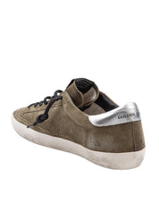 GOLDEN GOOSE SNEAKERS SUPERSTAR IN SUEDE VERDE