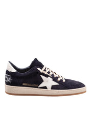 GOLDEN GOOSE SNEAKERS BALLSTAR IN SUEDE DARK BLUE