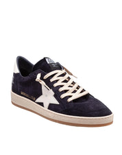 GOLDEN GOOSE SNEAKERS BALLSTAR IN SUEDE DARK BLUE