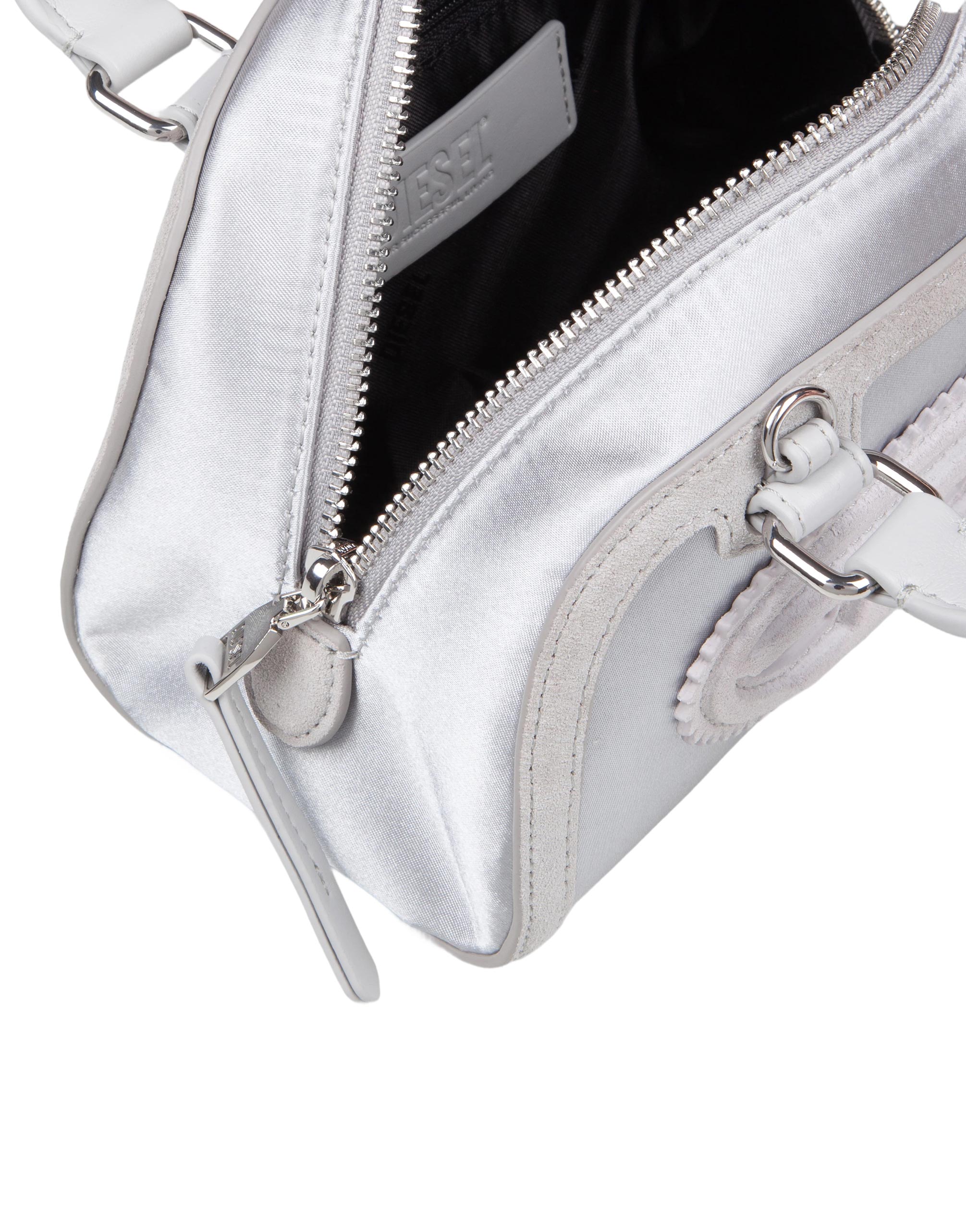DIESEL CROSSBODY 1DR DOME MINI IN COLORE SILVER