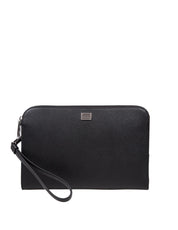 DOLCE & GABBANA POCHETTE SICILY IN PELLE COLORE NERO