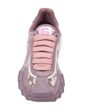 DOLCE & GABBANA SNEAKER IN PIZZO MALVA