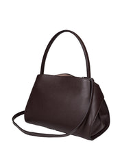 FERRAGAMO HUG SH S SHOULDER BAG IN DARK BROWN