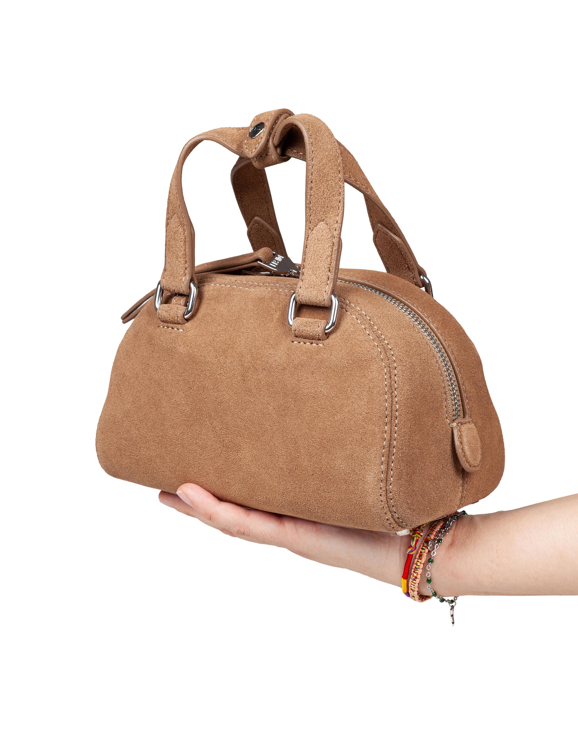 DIESEL CROSSBODY 1DR DOME MINI IN COLORE MARRONE SCAMOSCIATO