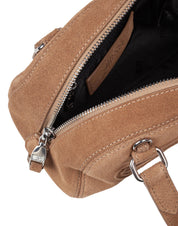 DIESEL CROSSBODY 1DR DOME MINI IN COLORE MARRONE SCAMOSCIATO