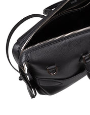 DOLCE & GABBANA BLACK LEATHER BRIEFCASE