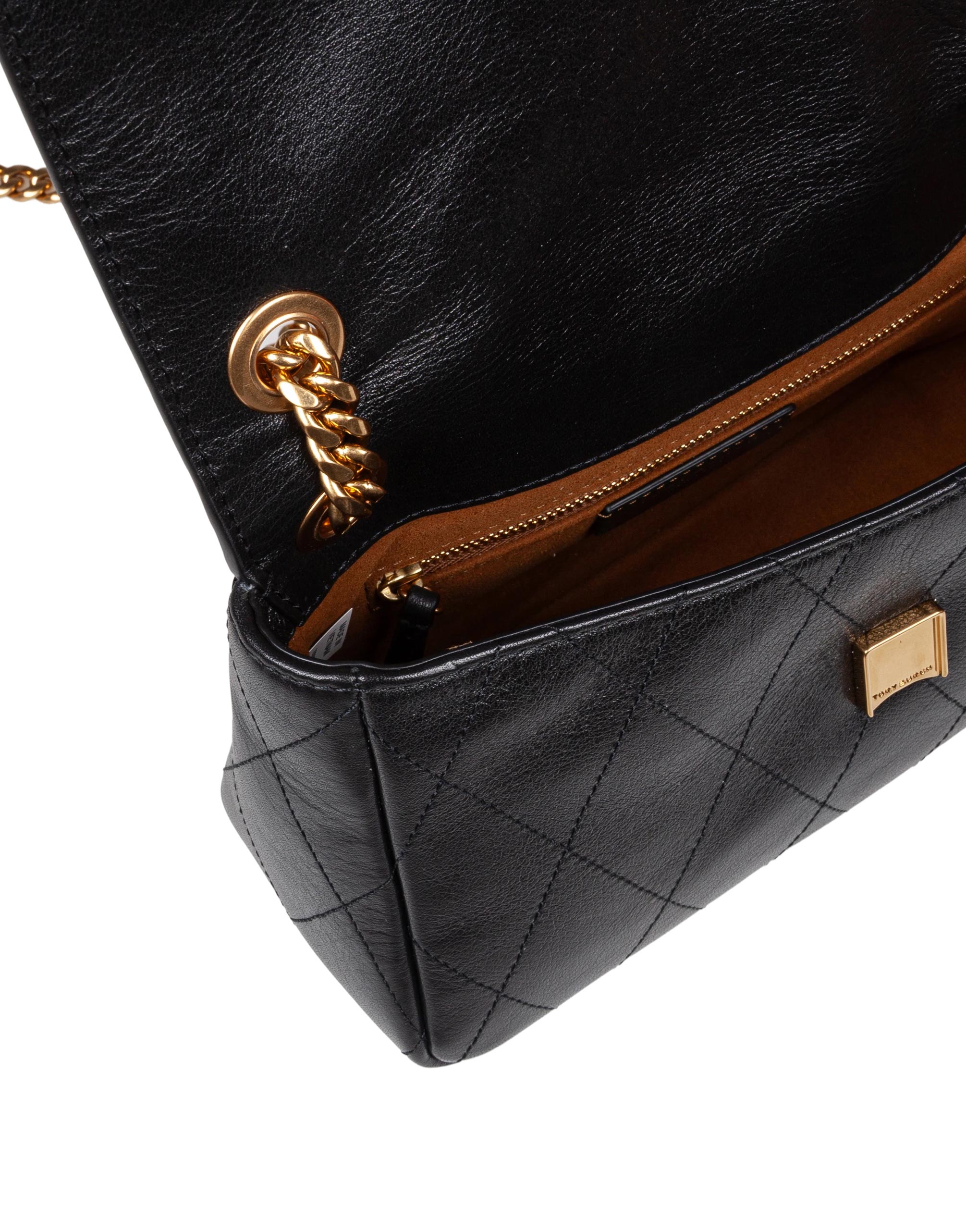 TORY BURCH CHARLIE MATELASSÉ LEATHER SHOULDER BAG