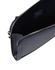 DOLCE & GABBANA POCHETTE SICILY IN PELLE DAUPHINE BLU