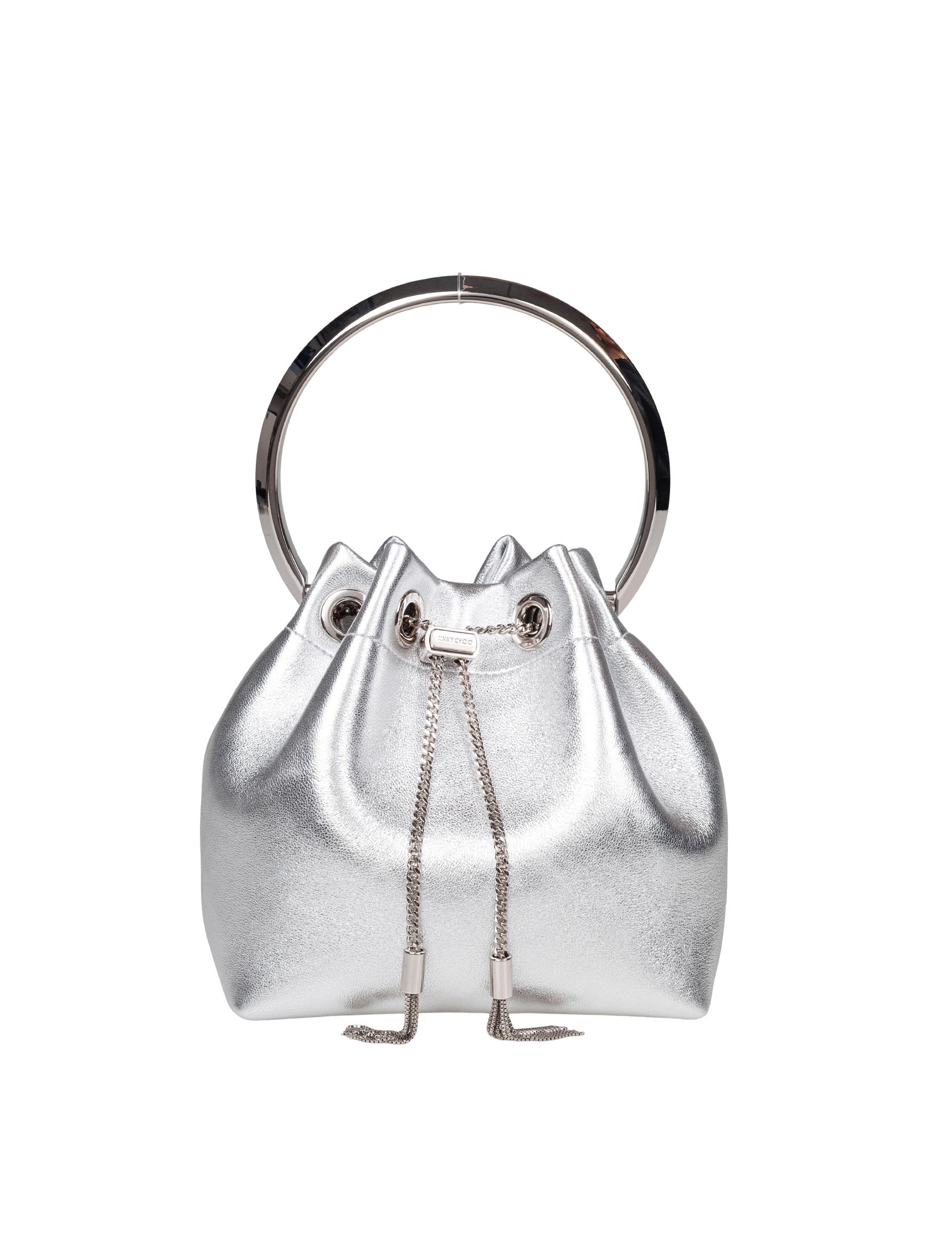 JIMMY CHOO SECCHIELLO BON BON FSJ IN NAPPA METALLIZZATA