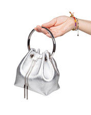 JIMMY CHOO SECCHIELLO BON BON FSJ IN NAPPA METALLIZZATA
