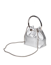 JIMMY CHOO SECCHIELLO BON BON FSJ IN NAPPA METALLIZZATA