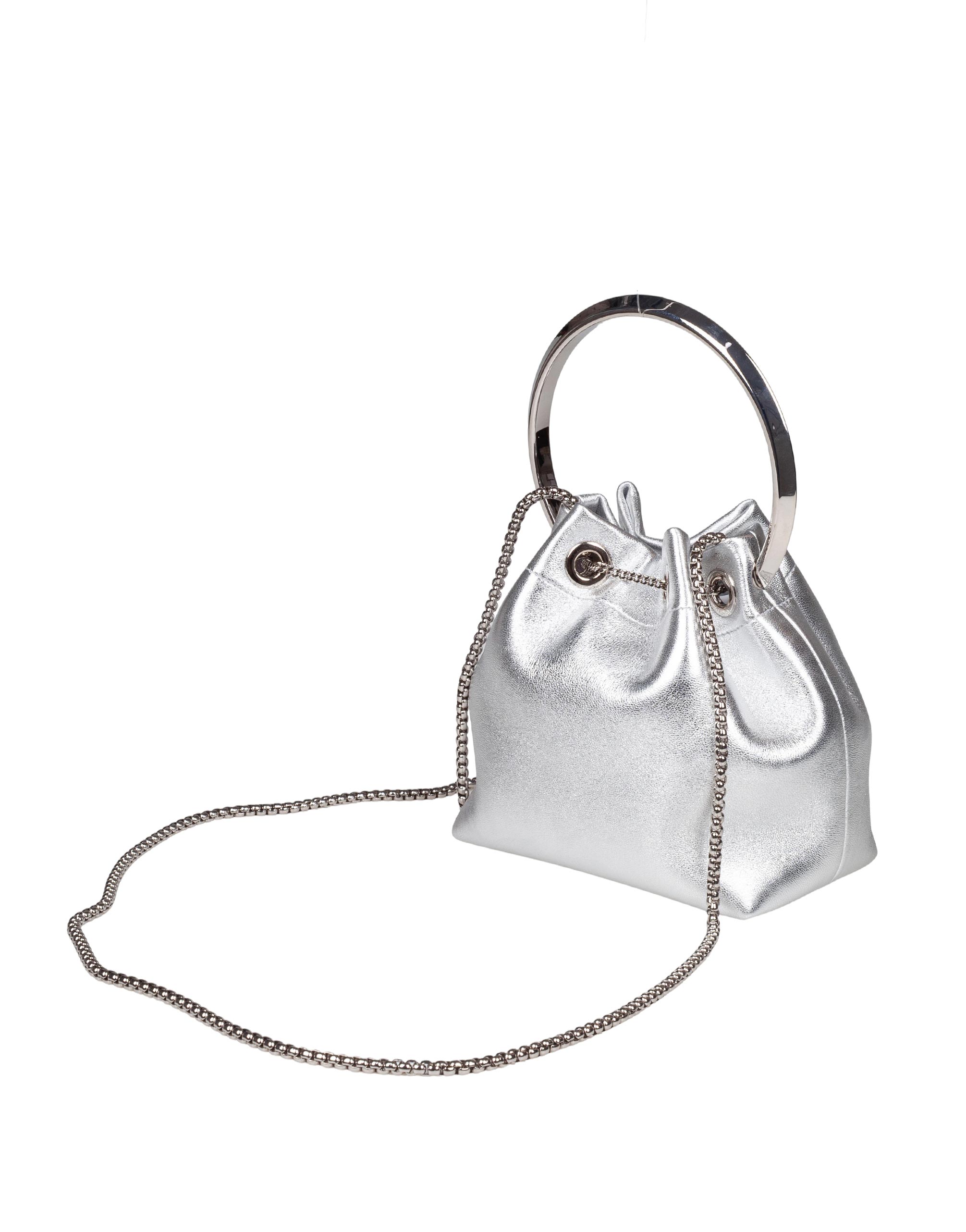 JIMMY CHOO SECCHIELLO BON BON FSJ IN NAPPA METALLIZZATA