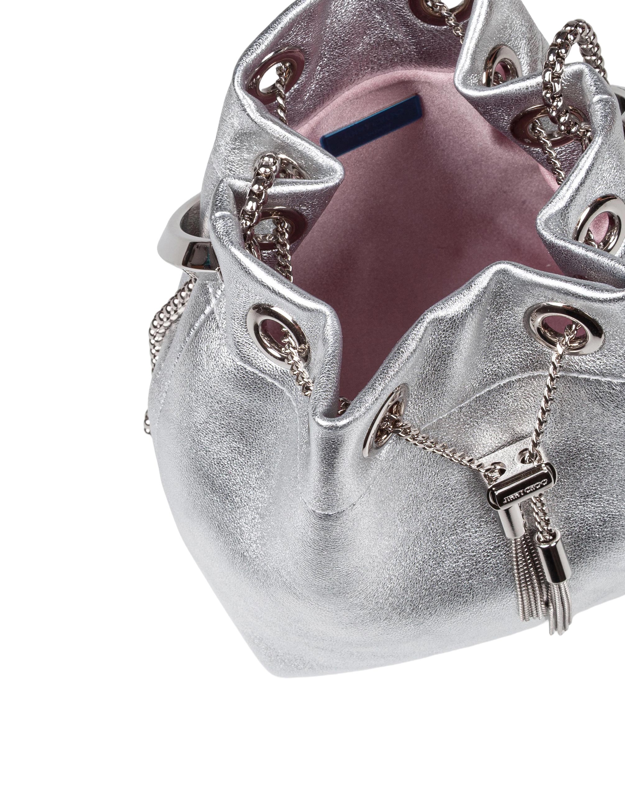 JIMMY CHOO SECCHIELLO BON BON FSJ IN NAPPA METALLIZZATA