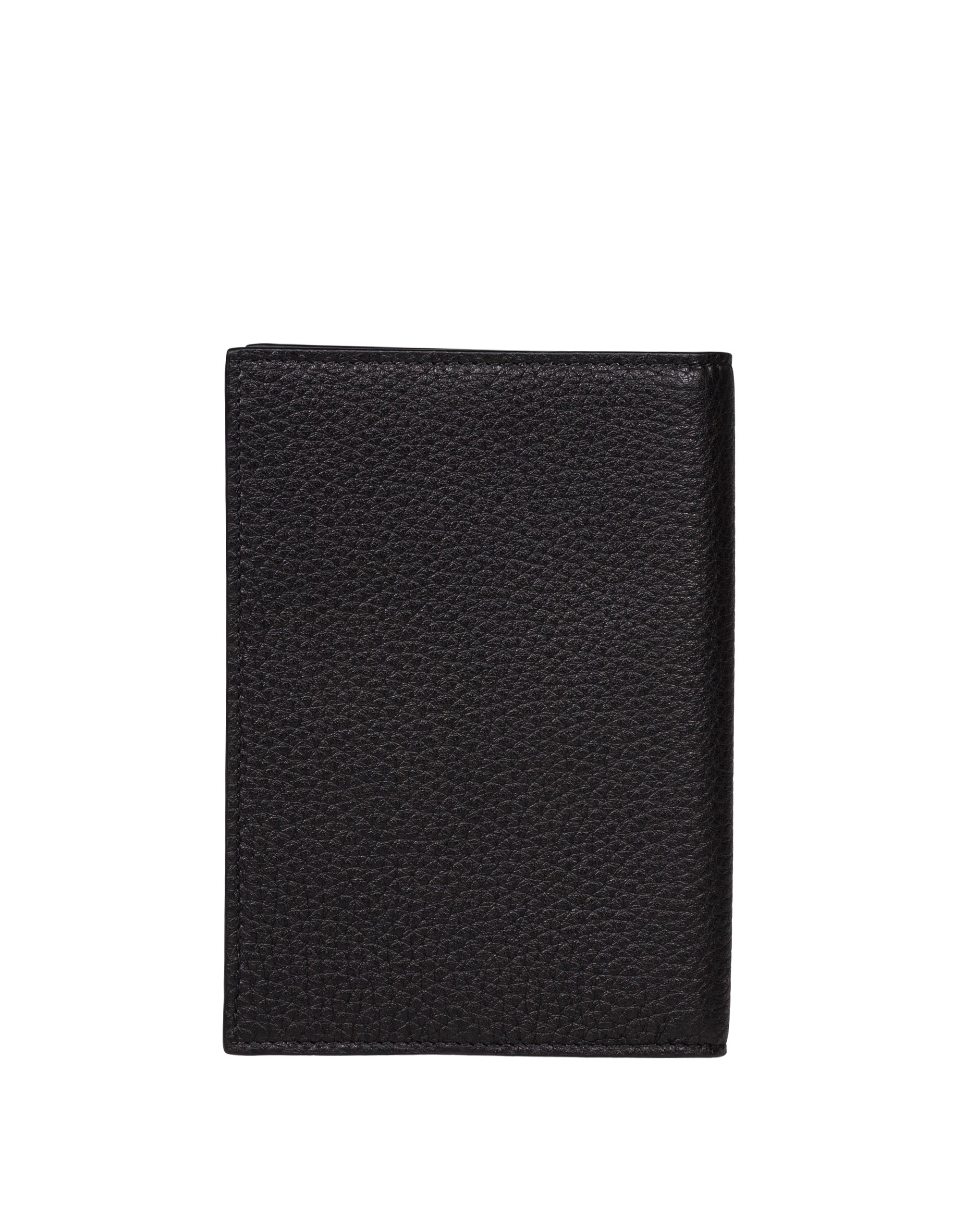 DOLCE & GABBANA PORTAPASSAPORTO IN PELLE NERO